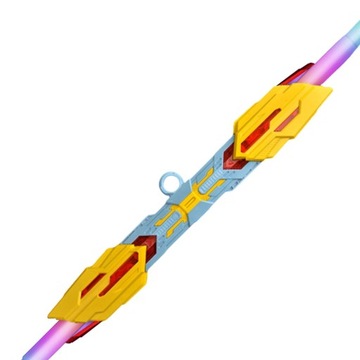 Светодиодный световой меч, детали костюма, вращение на 360 градусов, светящийся желтый цвет