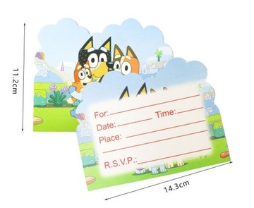 TALERZYKI BLUEY i BINGO urodziny GRATIS naklejki