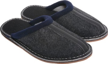 ТАПОЧКИ МУЖСКИЕ ВОЙЛОЧНЫЕ графит 44