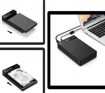 КОРПУС ДЛЯ ДИСКА 3,5 ДЮЙМА UGREEN USB 3.0 SATA ДО 10 ТБ