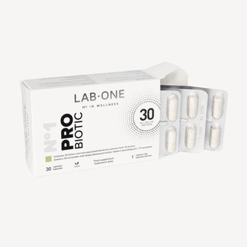 LAB ONE N°1 PROBIOTIC 30MLD PROBIOTYK 30 szt. JELITA TRAWIENIE ODPORNOŚĆ