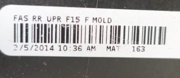 BMW X5 F15 7294392 POD 4 PDC 2013-2018 NÁRAZNÍK ZADNÍ