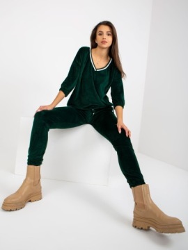 Женский спортивный костюм WELUR с вырезом для экипажа F828 кобальт S/M