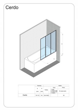 PARAWAN NAWANNOWY 120 CM TRZYCZĘŚCIOWY BIAŁA RAMA