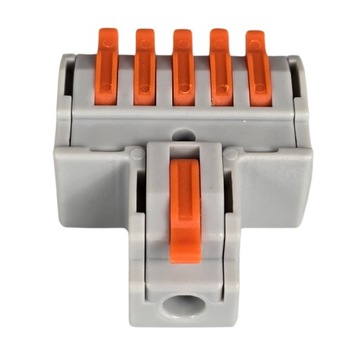 KOSTKA SZYBKOZŁĄCZKA ELEKTRYCZNA ROZGAŁĘŹNIK ZŁĄCZKA 1 NA 5 KABLI 0,5-4MM2