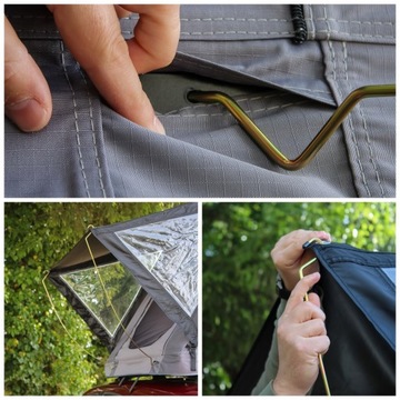 Палатка на крышу Wild Camp Hudson 140 GREY для 2 человек, легкая конструкция, 58 кг