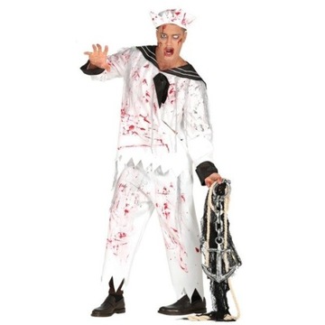 STRÓJ MARYNARZ MARYNARZA ZOMBIE HALLOWEEN M