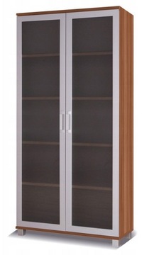 Regał szkło dwudrzwiowy 100cm śliwa wallis X22
