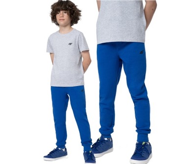 SPODNIE DZIECIĘCE DRESOWE 4F TTROM131 JOGGERY 164