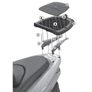 GIVI STELAŻ KUFRA CENTRALNEGO MONOLOCK - HONDA PCX 125-150 (10 > 23)