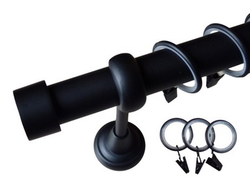 Карниз для штор БЕЛЫЙ Карниз для штор 25MM 200 CM + ВМЕСТИМОСТЬ САЙЛЕНТНЫХ КОЛЬЦЕВ