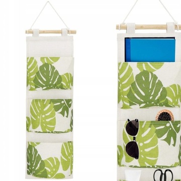 WISZĄCY ORGANIZER MATA NA ŚCIANĘ DRZWI ŁAZIENKI ZABAWKI 3 KIESZENIE