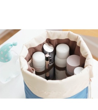 БОЛЬШАЯ КРУГЛАЯ МЯГКАЯ КОСМЕТИЧЕСКАЯ СУМКА ЦВЕТА