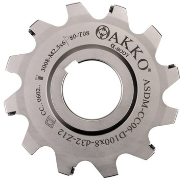 FREZ TARCZOWY SKŁADANY 100X8 PŁYTKA CCMT 060204