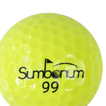 Мячи для гольфа на длинные дистанции, 3 шт., тренировочный мяч для гольфа, желтый цвет