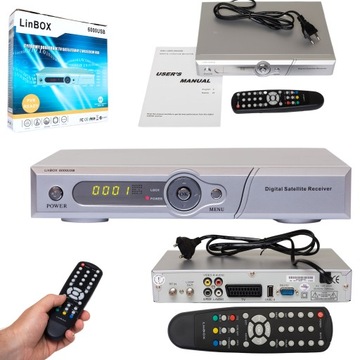 TUNER FTA LINBOX 6000USB - KANAŁY NIEKODOWANE