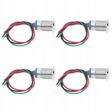 4x Dioda Led 12mm, 12-24v, Czerwony I Zielony