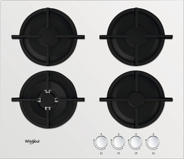 Whirlpool AKT 625 WH Белая газовая варочная панель, 4 конфорки