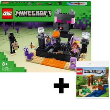 LEGO MINECRAFT ARENA ENDU ZESTAW 21242 SMOK + LEGO 30432 ZESTAW PREZENTOWY