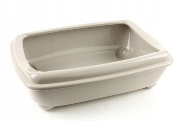 KUWETA DLA DUŻEGO KOTA JUMBO Z RAMKĄ 57cm SZARA