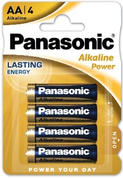 Baterie AA paluszki alkaliczne 1,5V R6 Alkaline Power PANASONIC 4 sztuki