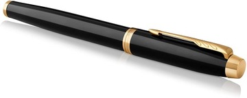 ПЕРЬЕВАЯ РУЧКА PARKER IM, ЧЕРНАЯ С ЗОЛОТОЙ ГРАВИРОВКОЙ, ПОДАРОК ​​УЧИТЕЛЮ