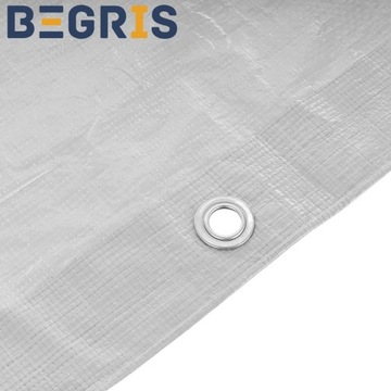 СЕРЕБРЯНЫЙ БРЕЗЕНТ 3X5 ОЧЕНЬ ТОЛСТЫЙ 130 Г ПРОЧНЫЙ УСИЛЕННЫЙ КРЫШКА