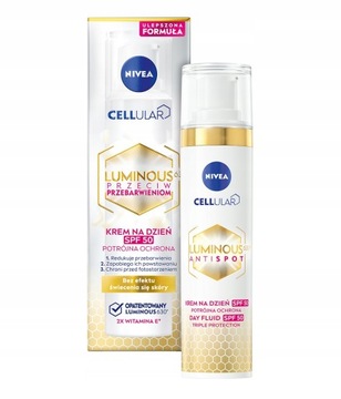 NIVEA VISAGE CELLULAR LUMINOUS KREM DZIEŃ 40ML NA PRZEBARWIENIA