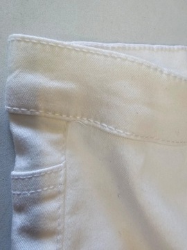 Primark spodnie jeansowe białe skinny 40