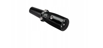 CZARNY wtyk mikrofonowy XLR 3pin 3p na kabel(1984a