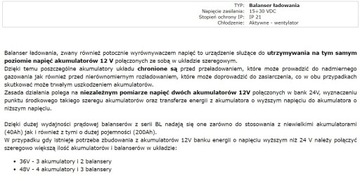 Балансир зарядки аккумулятора BL-10 24 В постоянного тока