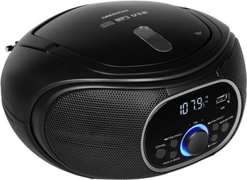 БУМБОКС MEDION MD47111 АУДИО CD-MP3 AUX USB FM ЗВУК RUNTER ЧЕРНЫЙ