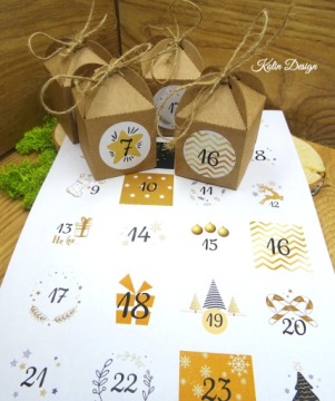 Advent Calendar-Eko Boxes 24+Подарок тегов