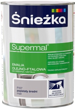 ŚNIEŻKA OLEJNO-FTALOWA POPIELATY ŚREDNI MAT 0,8L