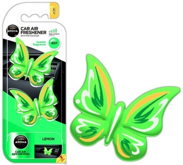 Aroma Car BUTTERFLY Motyle LEMON Cytrynowe zapachy