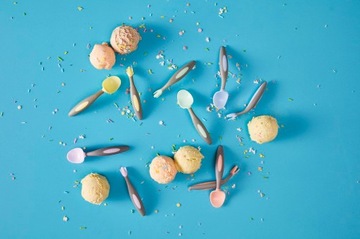 B.box Sztućce dla niemowląt i dzieci do nauki jedzenia Gelato Boysenberry