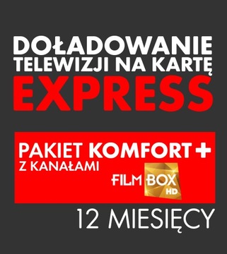 Doładowanie TNK KOMFORT+ Filmbox Pack 12 MIESIĘCY