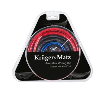 Kruger&Matz KM0010 kable do wzmacniacza samochodowego - zestaw