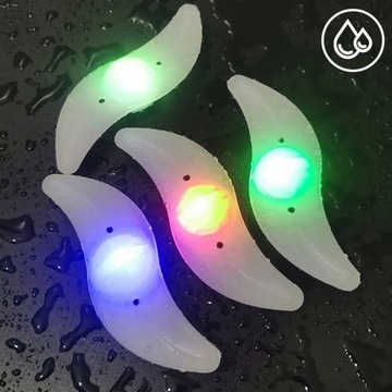 LAMPKA ROWEROWA LED NA SZPRYCHY KOŁA ROWER NAKŁADKA NA koło rowerowe RGB