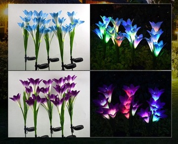 INF Солнечные цветочные светильники для открытого сада