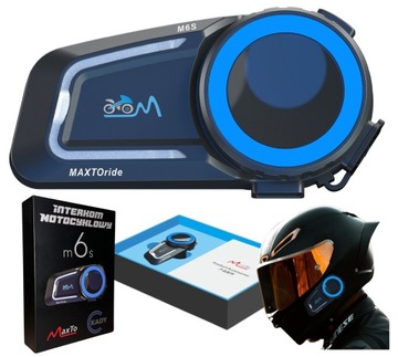 INTERKOM MOTOCYKLOWY MaxTo M6S MESH SYSTEM DO 8 MOTOCYKLISTÓW 1000 M PL