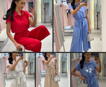 Bluzka Koszulowa Beżowa Wiskoza Len 0963 LALOUS roz.L