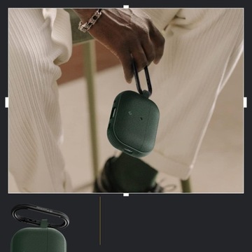 Etui Spigen Caseology do AirPods Pro 2/1, piaskowe matowe z karabińczykiem