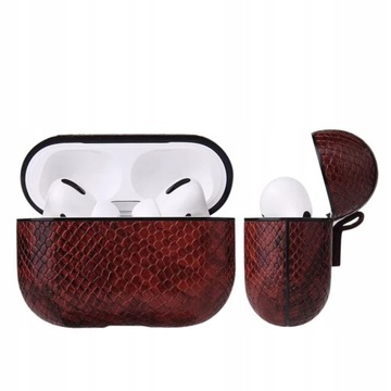 AIRPODS PRO ETUI POKROWIEC DO APPLE SŁUCHAWKI, OCHRONNE ODPORNE – SKÓRZANE