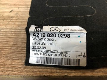 2128200298 HMOTA TOPENÍ SEDAČKY MERCEDES W212