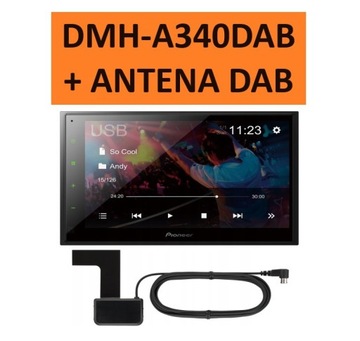 PIONEER DMH-A340DAB RADIO 2DIN FLAC BT USB MP3 AUX + ANTENA DAB GRATIS!!!