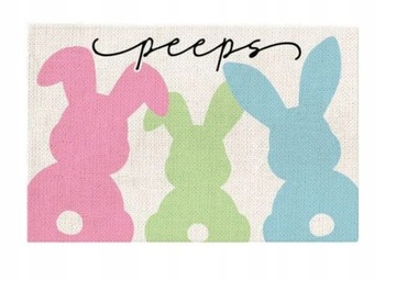 ŚWIĄTECZNA PODKŁADKA NA STÓŁ WIELKANOC ZAJĄC