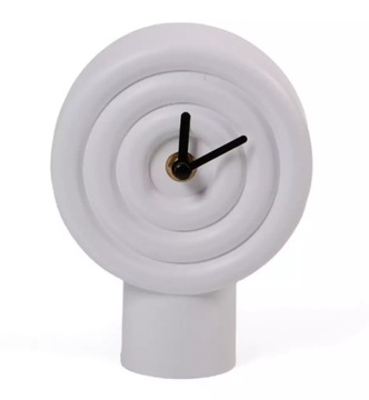 Zegar stołowy Estilo Home biały 12cm
