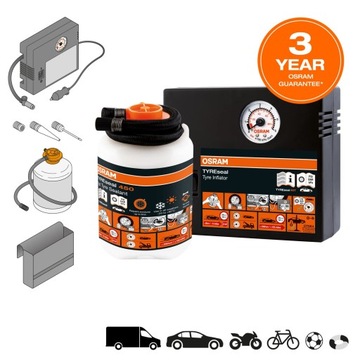 Комплект для ремонта шин Osram Герметик для компрессора