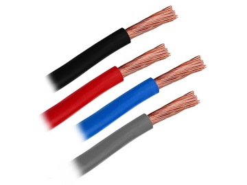 Przewód kabel linka LGY 0,75mm 0,75mm2 1x0,75 zestaw przewodów 4x10m 40m